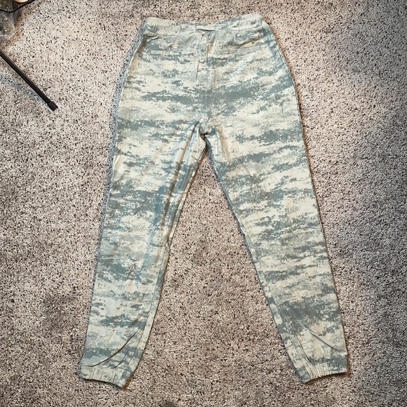 Athleta Farallon Jogger Pants XS Fog Camo Print Pockets‎ Drawstring - Picture 4 of 6